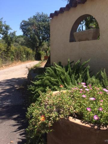 Gite Le Chalet Des Milles Et Un Chemins Castelnou Exterior foto